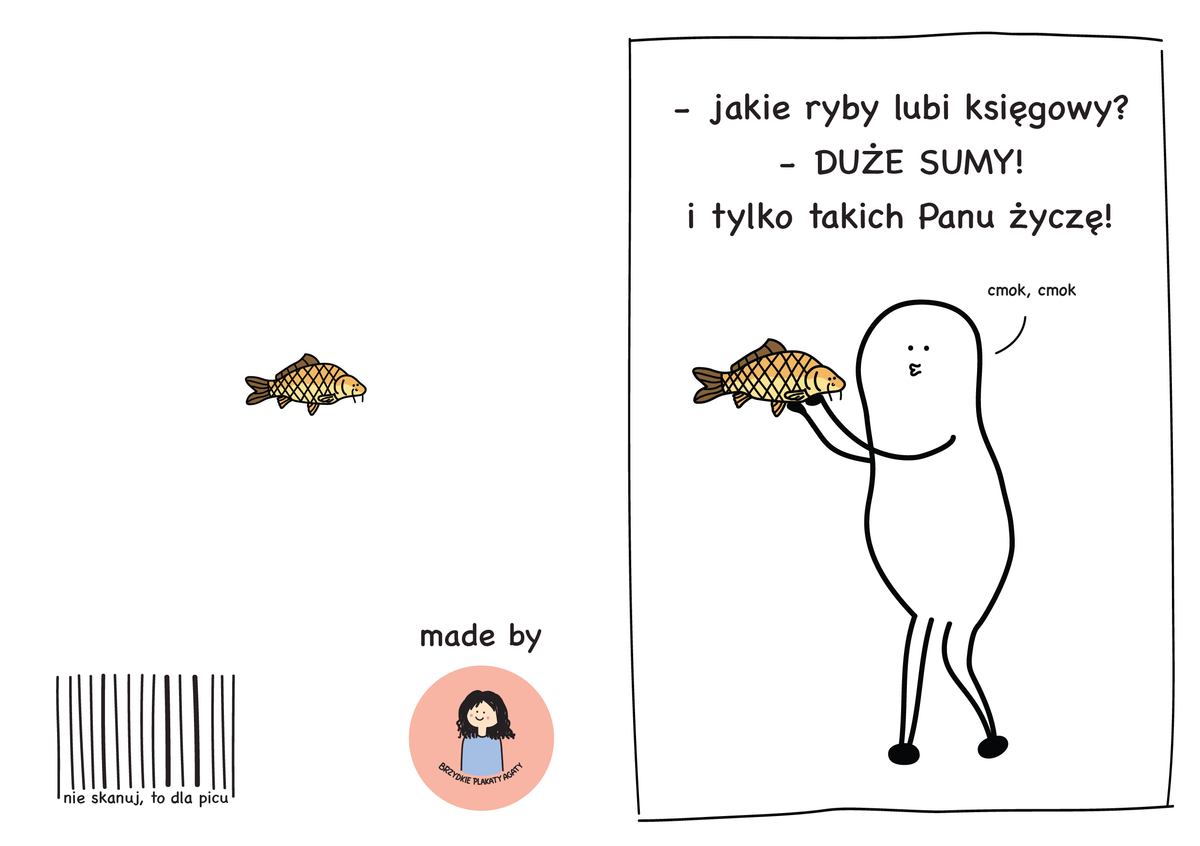 Kartka dla Księgowego lub Księgowej - Duże Sumy