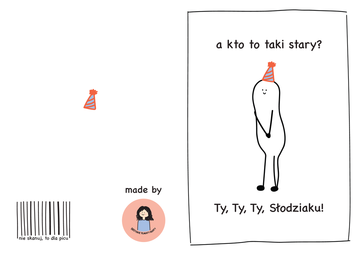 Kartka urodzinowa - A kto to taki stary?