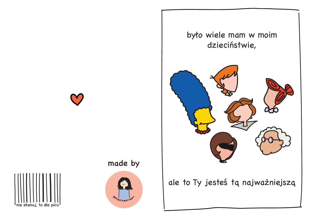 Kartka dla Mamy - Było wiele mam w moim dzieciństwie, ale to Ty jesteś tą najważniejszą