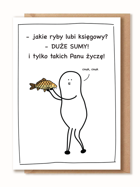 Kartka dla Księgowego lub Księgowej - Duże Sumy