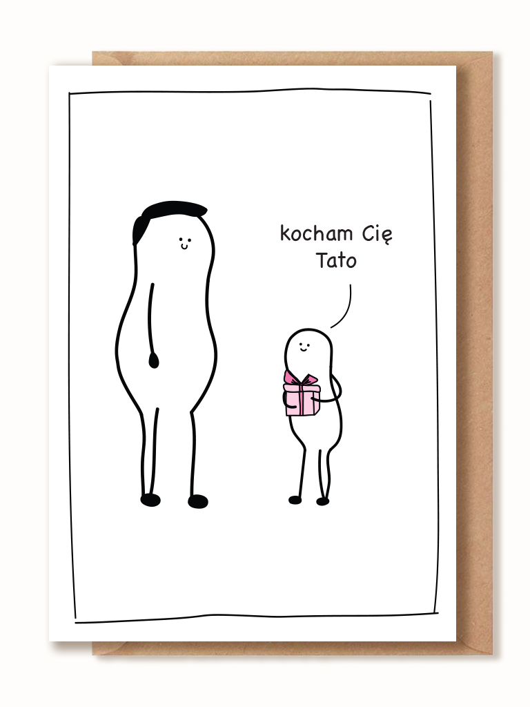 Kartka dla Taty - Kocham Cię Tato
