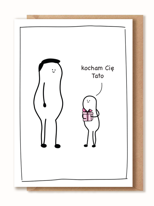 Kartka dla Taty - Kocham Cię Tato