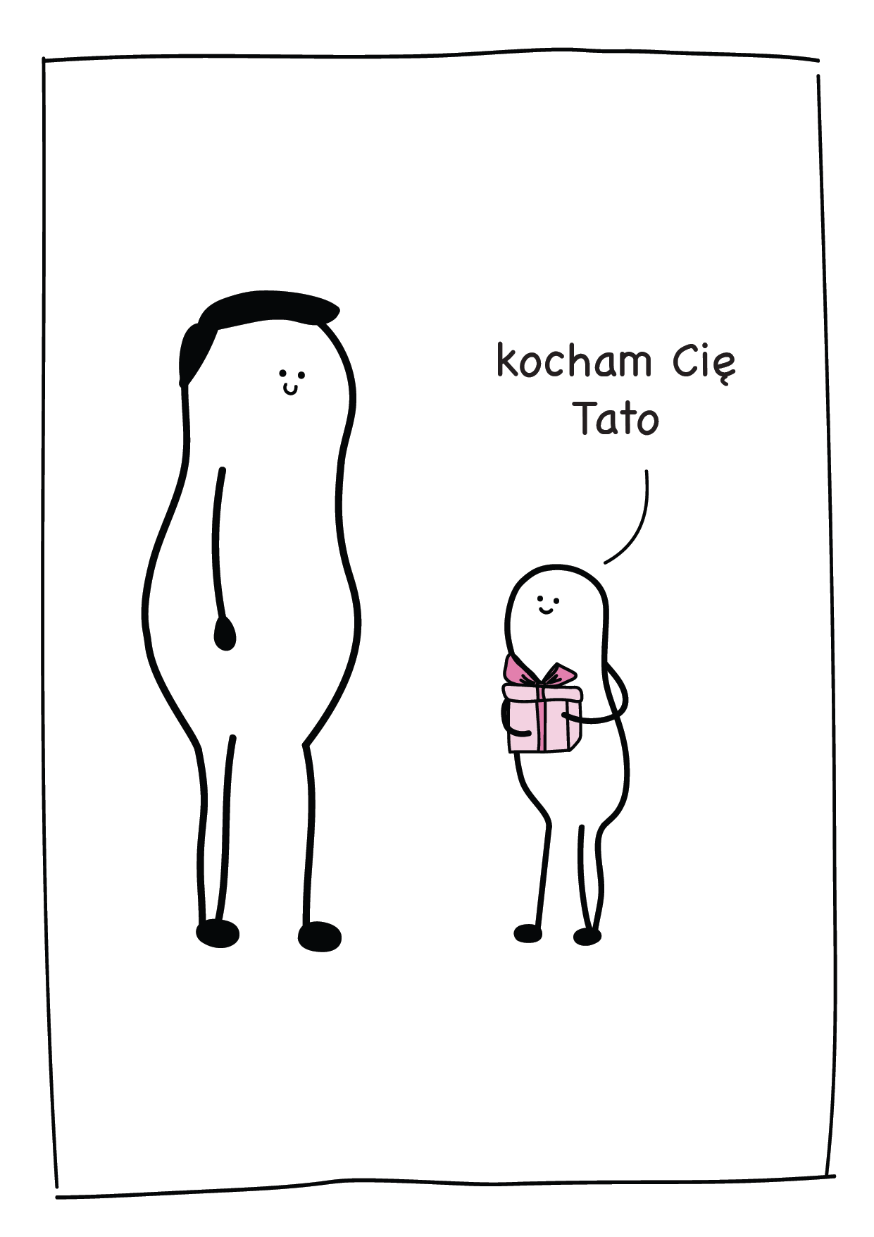 Kartka dla Taty - Kocham Cię Tato