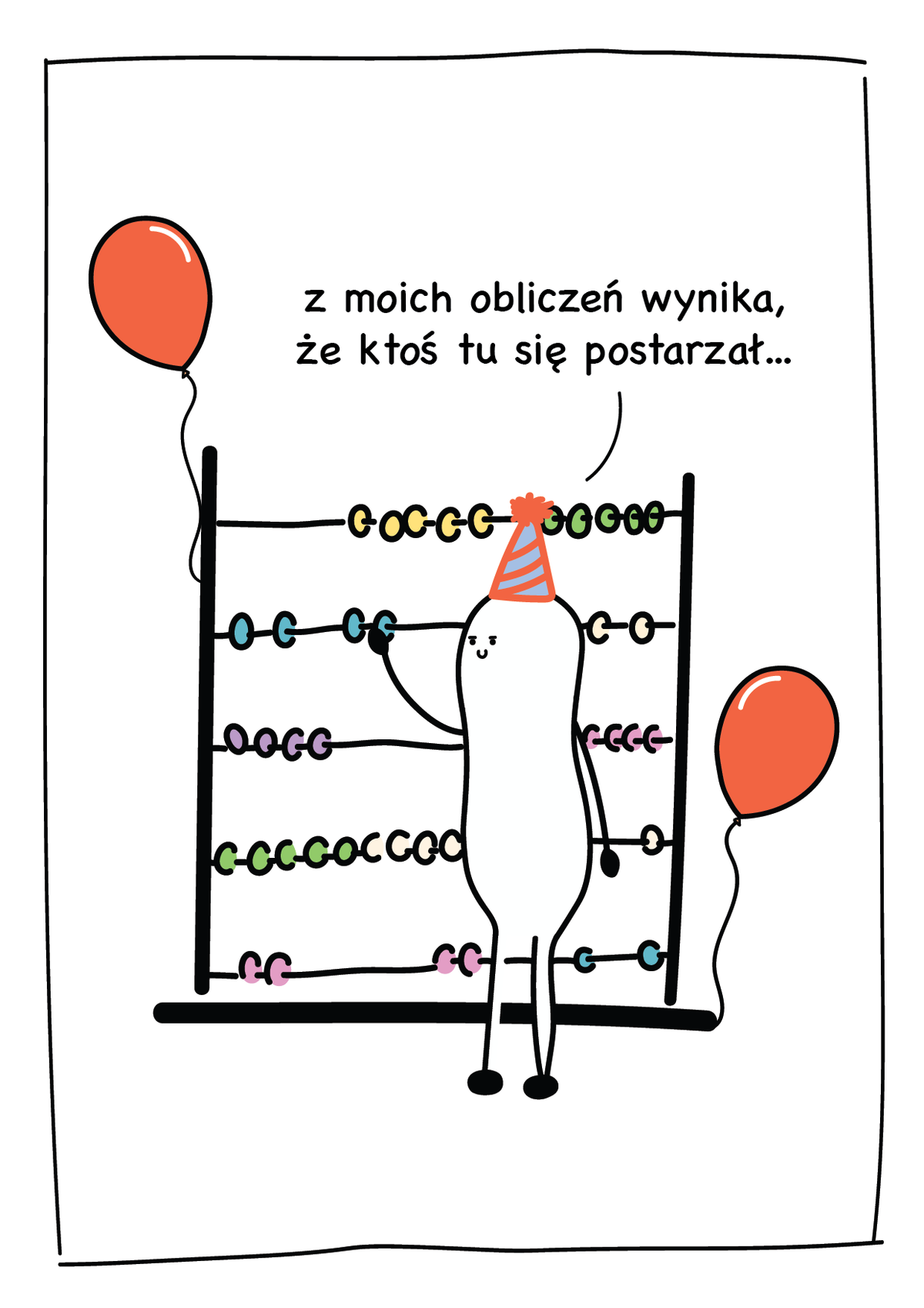 Kartka urodzinowa - z moich obliczeń wynika, że ktoś tu się postarzał... (wariant 1.)