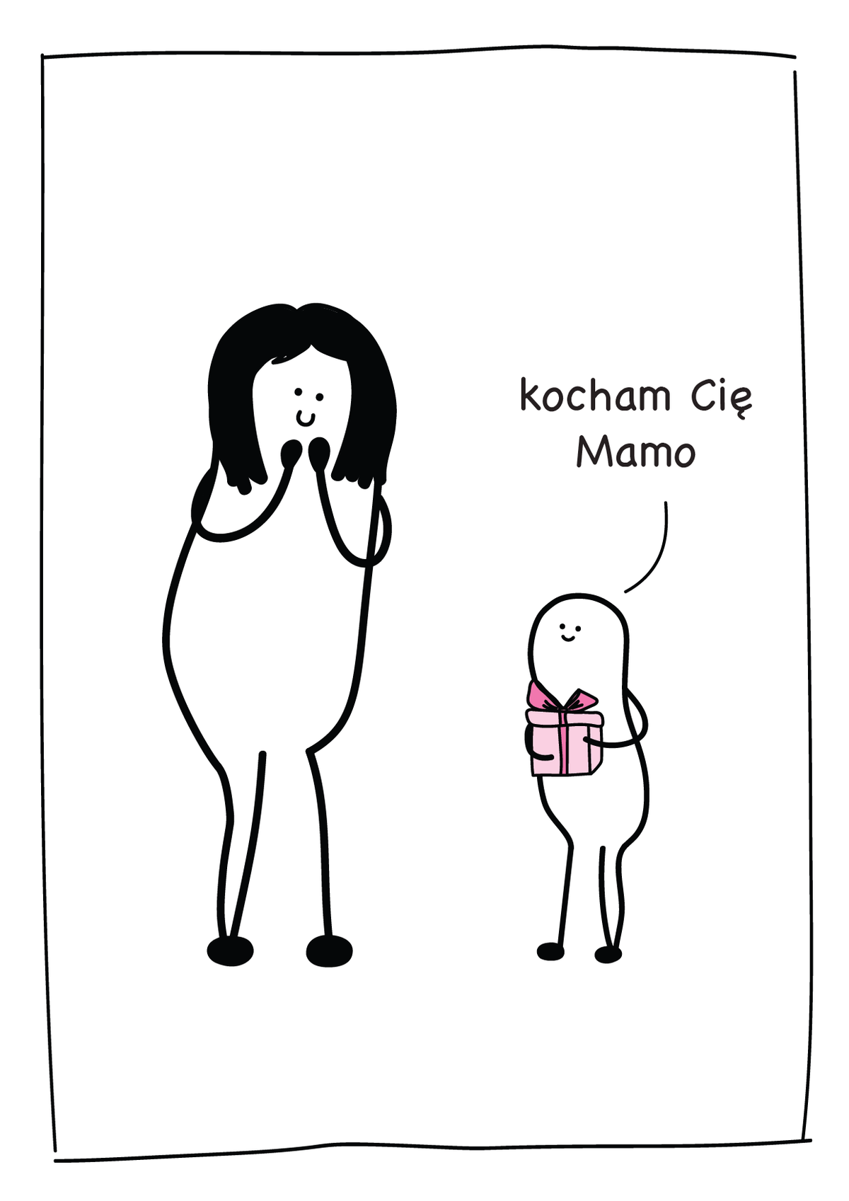 Kartka dla Mamy - Kocham Cię Mamo