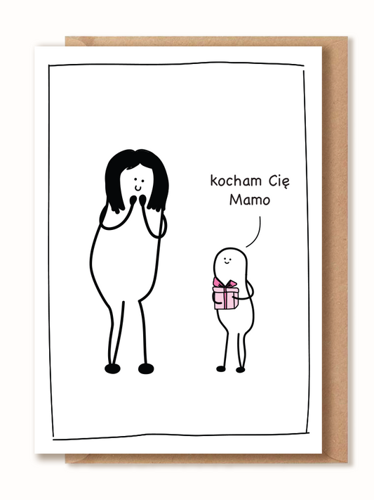 Kartka z okazji Dnia Mamy - Kocham Cię Mamo