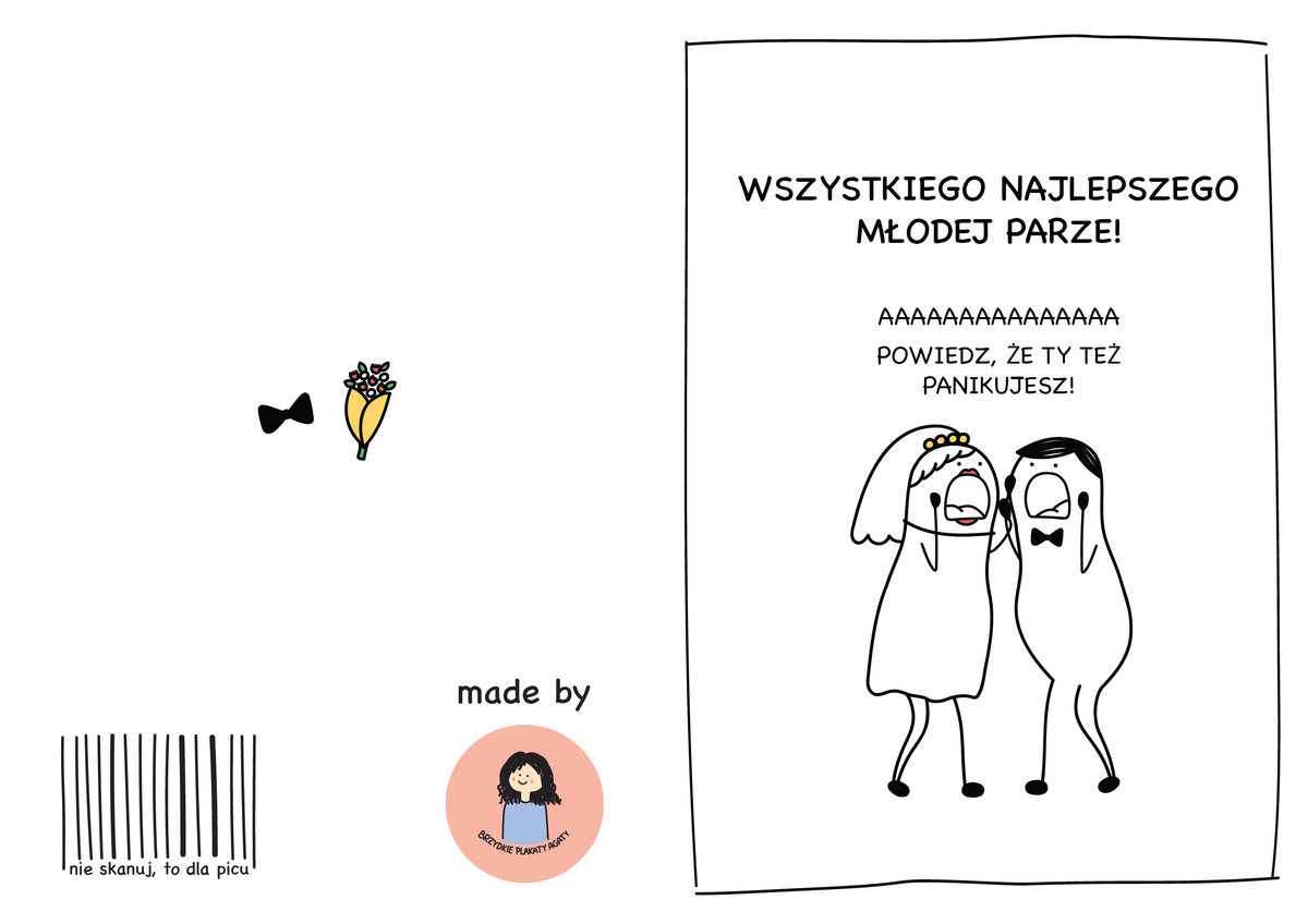 Kartka z okazji ślubu - WSZYSTKIEGO NAJLEPSZEGO MŁODEJ PARZE! (dramatic version)