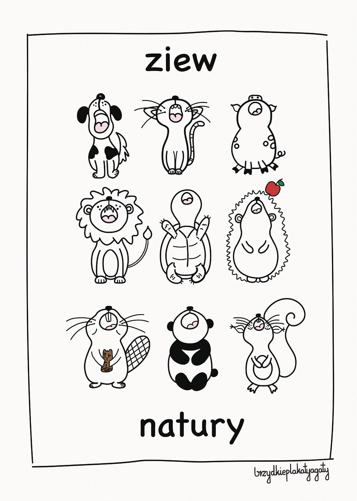Plakat - Ziew natury
