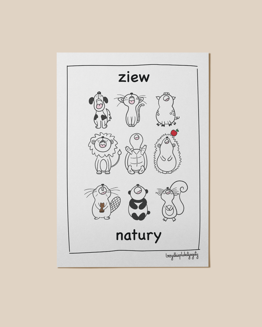 Plakat - Ziew natury