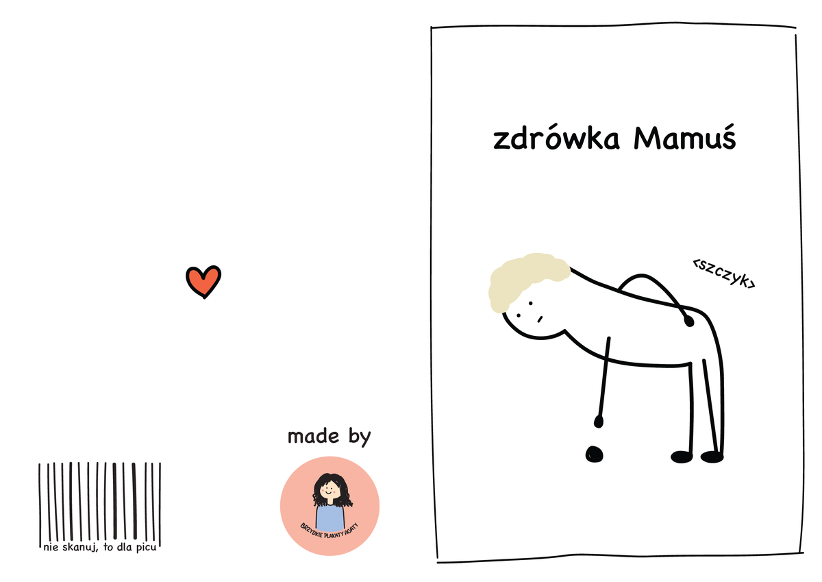 Kartka dla Mamy - Zdrówka Mamuś